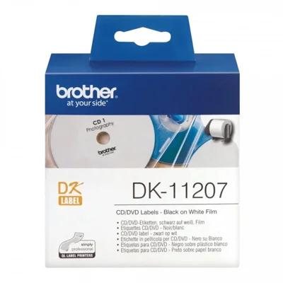 Original OEM Label Brother DK-11207 (DK-11207) (White) (Round, 100 pcs, 58 mm)