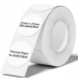 Original OEM Label Niimbot 21x21 mm (21*21ROUND) (White) (300 pcs, Round) for Niimbot B21 Red