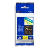 Original OEM Laminated Tape Brother TZe-354 (TZE354) (Black) (24 mm, 8 m, Gold) for Brother PT-E550WVP