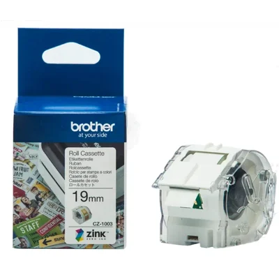 Original OEM Ribbon Brother 19 mm (CZ1003) (White) (19 mm, 5 m)