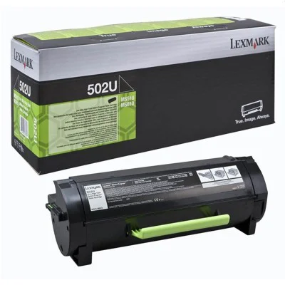 6 x High Capacity Black Toner Cartridge Compatible with Lexmark 502H 50F2H00