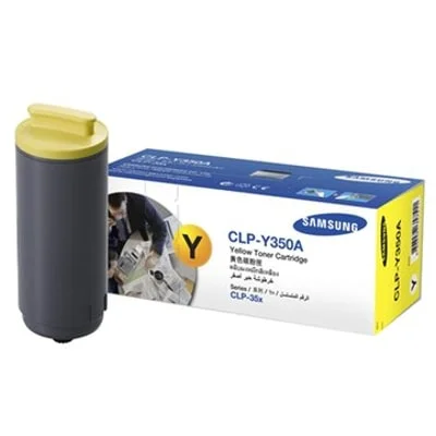 Original OEM Toner Cartridge Samsung CLP-Y350A (CLP-Y350A) (Yellow)