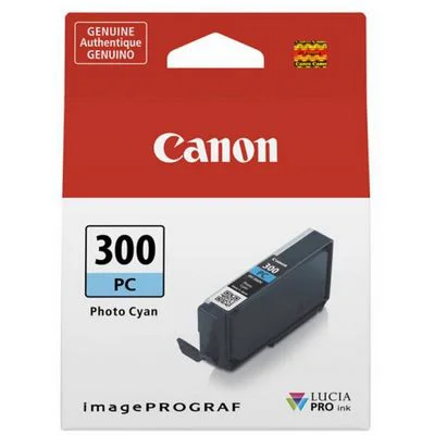 Original OEM Ink Cartridge Canon PFI-300PC (PFI300PC) (Cyan Photo)