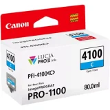 Original OEM Ink Cartridge Canon PFI-4100 C (6778C001) (Cyan) for Canon imageProGRAF Pro-1100 Series