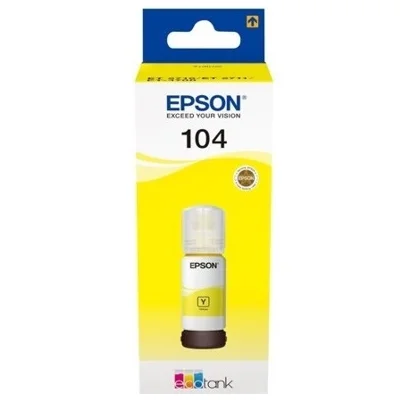 Original OEM Ink Cartridge Epson 104 (C13T00P440) (Yellow)