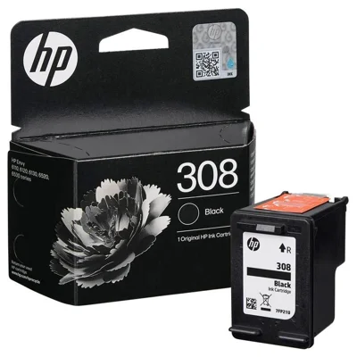 Original OEM Ink Cartridge HP 308 (7FP21UE) (Black)