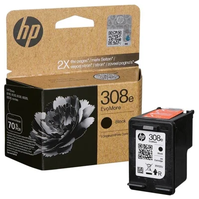 Original OEM Ink Cartridge HP 308e (7FP22UE) (Black)