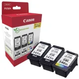 Original OEM Ink Cartridges Canon 2 x PG-545 XL + CL-546 XL (8286B013) for Canon Pixma TR4651 White