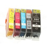 Compatible Ink Cartridges PGI-525 BK/CLI-526 CMYK for Canon (DT-AC-526/K) (multi pack)