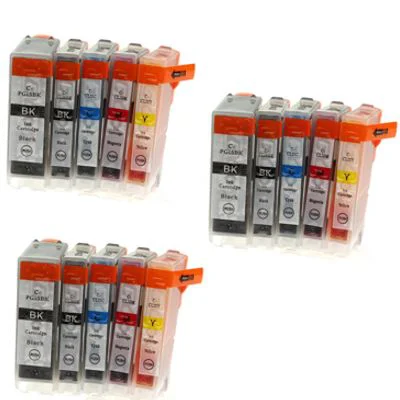 3x Compatible Ink Cartridges CLI-5 8 CMYK for Canon (DT-AC-8 K T) (multi pack)