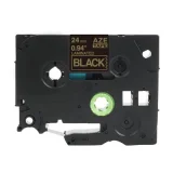 Compatible Laminated Tape TZe-354 (TZe-354) (Black) (24 mm, 8 m, Gold) for Brother PT-P750W