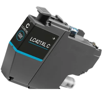 Compatible Brother LC421XLC High Capacity Cyan Ink Cartridge
