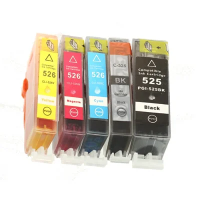 Compatible Ink Cartridges PGI-525 BK CLI-526 CMYK for Canon (DT-AC-526 K) (multi pack)